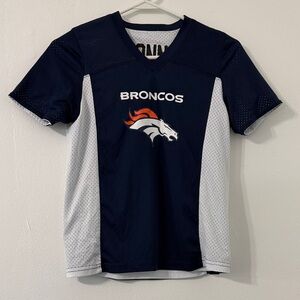 Kids S Reversible Navy and White Broncos Shirt